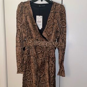 Zara snakeskin dress
